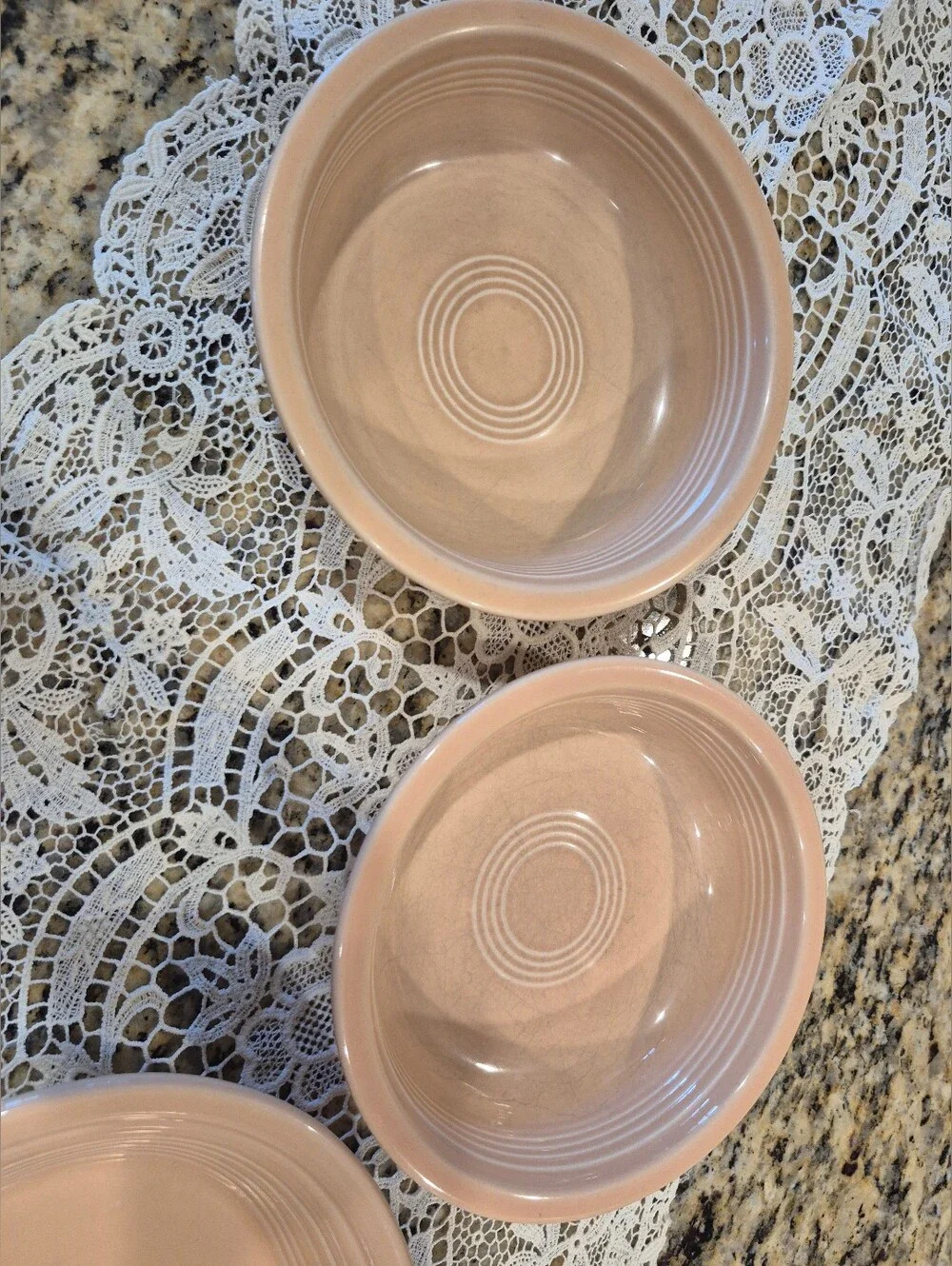 Vintage Fieataware Peach Ceramic Serving Platter - Elegant Home Dining Platter
